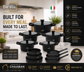 Barella 10-Piece Granite Non-Stick Cookware Set – Premium Italian Design | Durable, PFOA-Free | Sponsored by Chaaban Homegoods