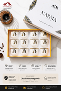 12-Piece Premium Porcelain Tea Cup Set – NASMA Series Luxury Arabic Coffee Cups