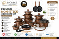 Premium 18-Piece Non-Stick Cookware Set – Aluminum Pots & Pans with Swiss Coating | Induction Ready | Free Shipping