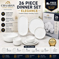 26-Piece Elegance Dinner Set – Chaaban Home Goods