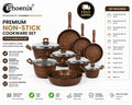 Phoenix Premium Non-Stick Cookware Set – Complete Kitchen Pots & Pans Set | Durable, Easy Clean | Free Shipping