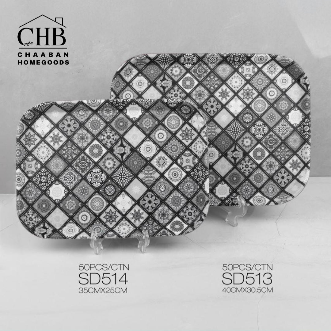 Premium Serving Tray – Small Size (Round & Rectangle)