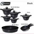 17-Piece Granite Pot & Frying Pan Set – Nonstick Cookware Collection