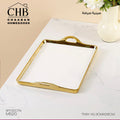 Luxury Serving Tray – Gold Finish (42.3CM x 26CM)