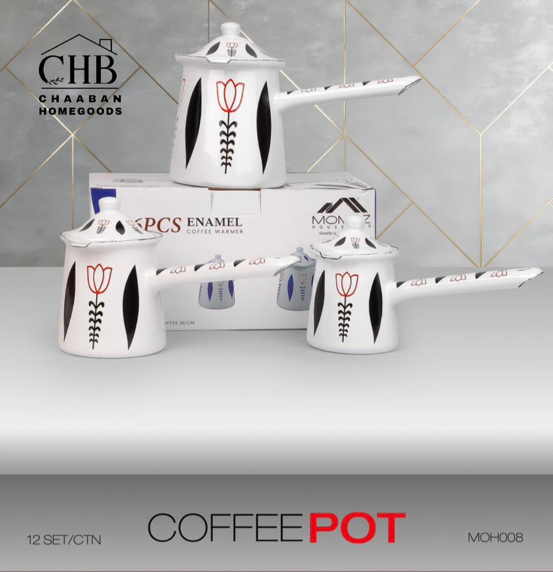 3-Piece Coffee Pot Set – Elegant Arabic Style