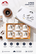 Luxury 6-Piece Porcelain Mug Set – NASMA Collection
