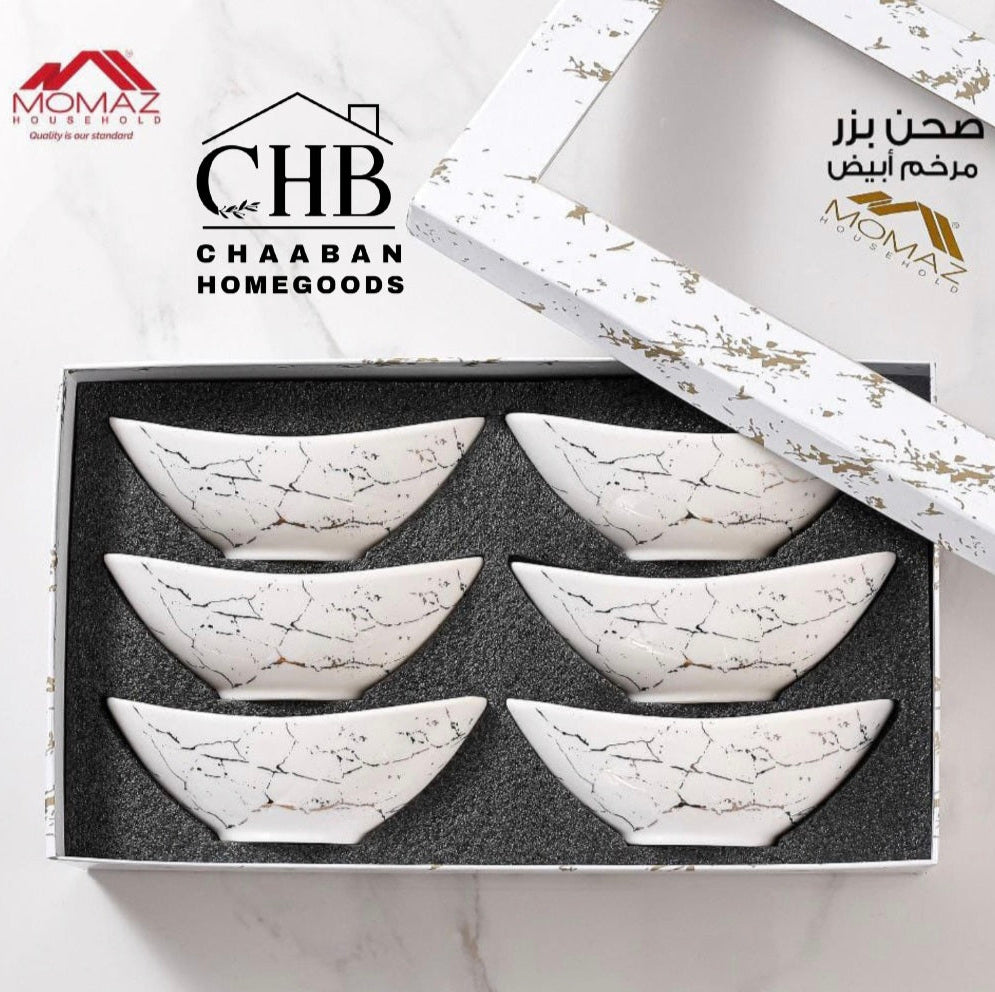 Marble Bowl Set – 6 PCS (Premium Serving Bowls)