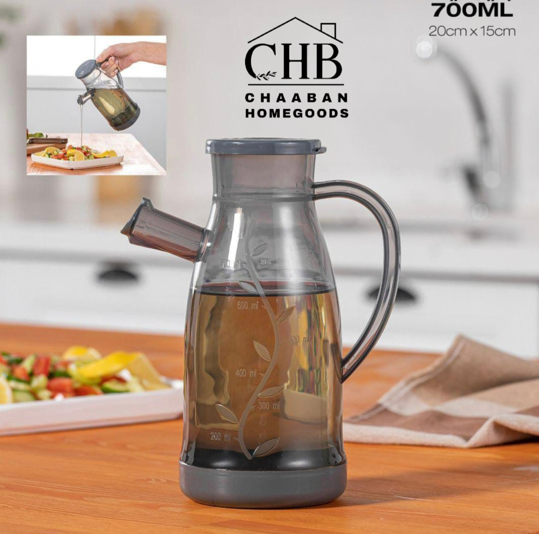 700ML Oil Dispenser Bottle – No Drip Plastic Kitchen Pourer (CHB)