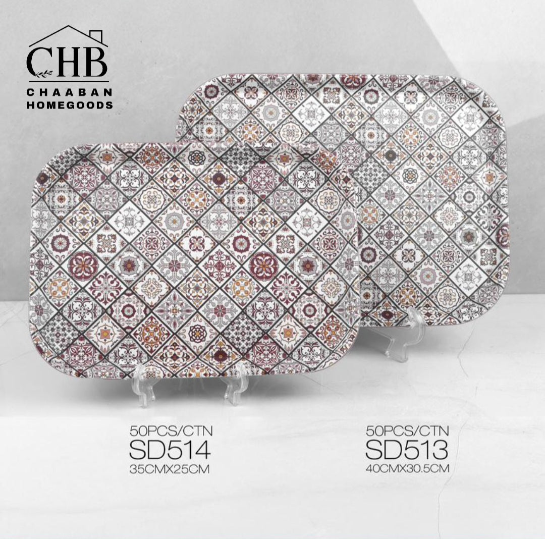 Premium Serving Tray – Small Size (Round & Rectangle)